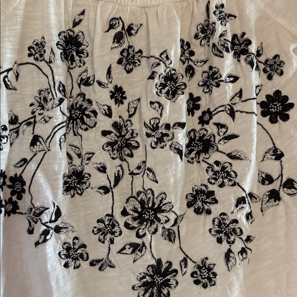 Anthropologie Annie Embroidered Off-The-Shoulder Blouse - Size S - Picture 8 of 9
